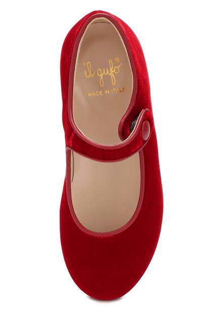 Бархатные туфли с перемычкой IL GUFO, арт. G296/VELLUT0 ACC0PP./27-30, фото 4