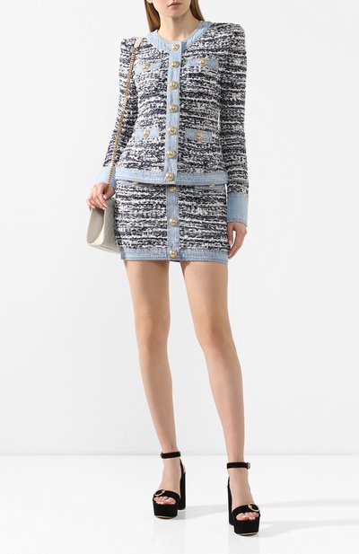 Жакет BALMAIN светло-голубого цвета по цене 298000 руб., арт. TF13404/K045, фото 2 Жакет BALMAIN, арт. TF13404/K045, фото 2
