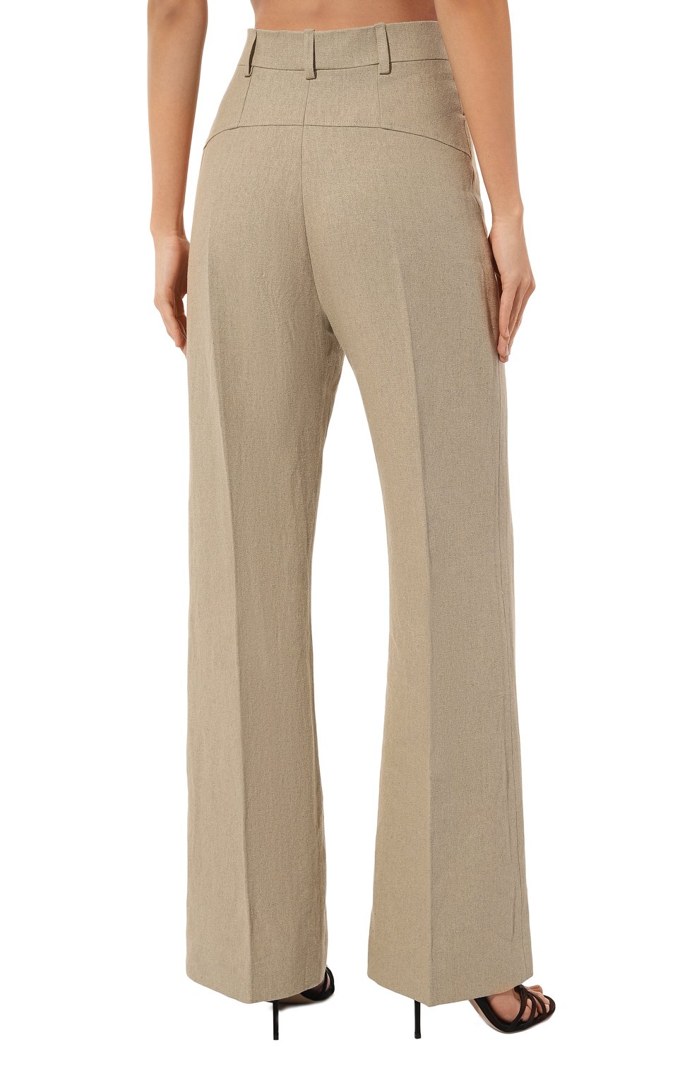 Льняные брюки JACQUEMUS бежевого цвета по цене 72950 руб., арт. 22E211PA003/1029BEIGE, фото 4 Льняные брюки JACQUEMUS, арт. 22E211PA003/1029BEIGE, фото 4