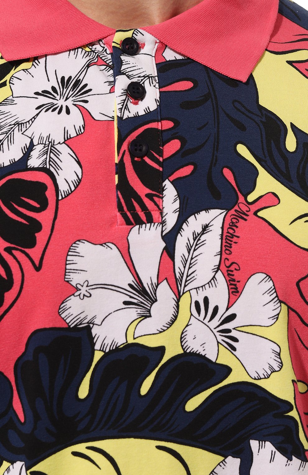 Хлопковое поло MOSCHINO красного цвета по цене 19150 руб., арт. 231V3/A1601/9413, фото 5 Хлопковое поло MOSCHINO, арт. 231V3/A1601/9413, фото 5