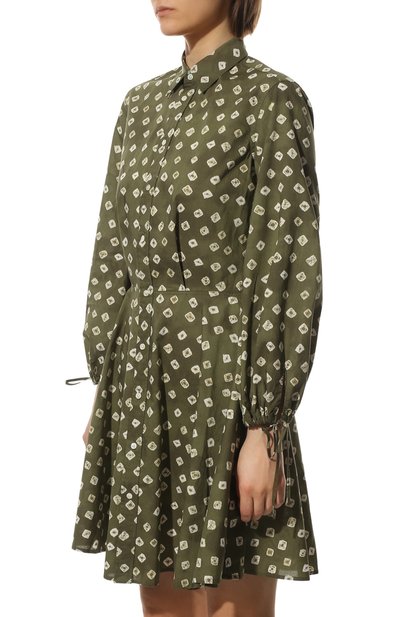 Хлопковое платье POLO RALPH LAUREN зеленого цвета по цене 31650 руб., арт. 211857036, фото 3 Хлопковое платье POLO RALPH LAUREN, арт. 211857036, фото 3