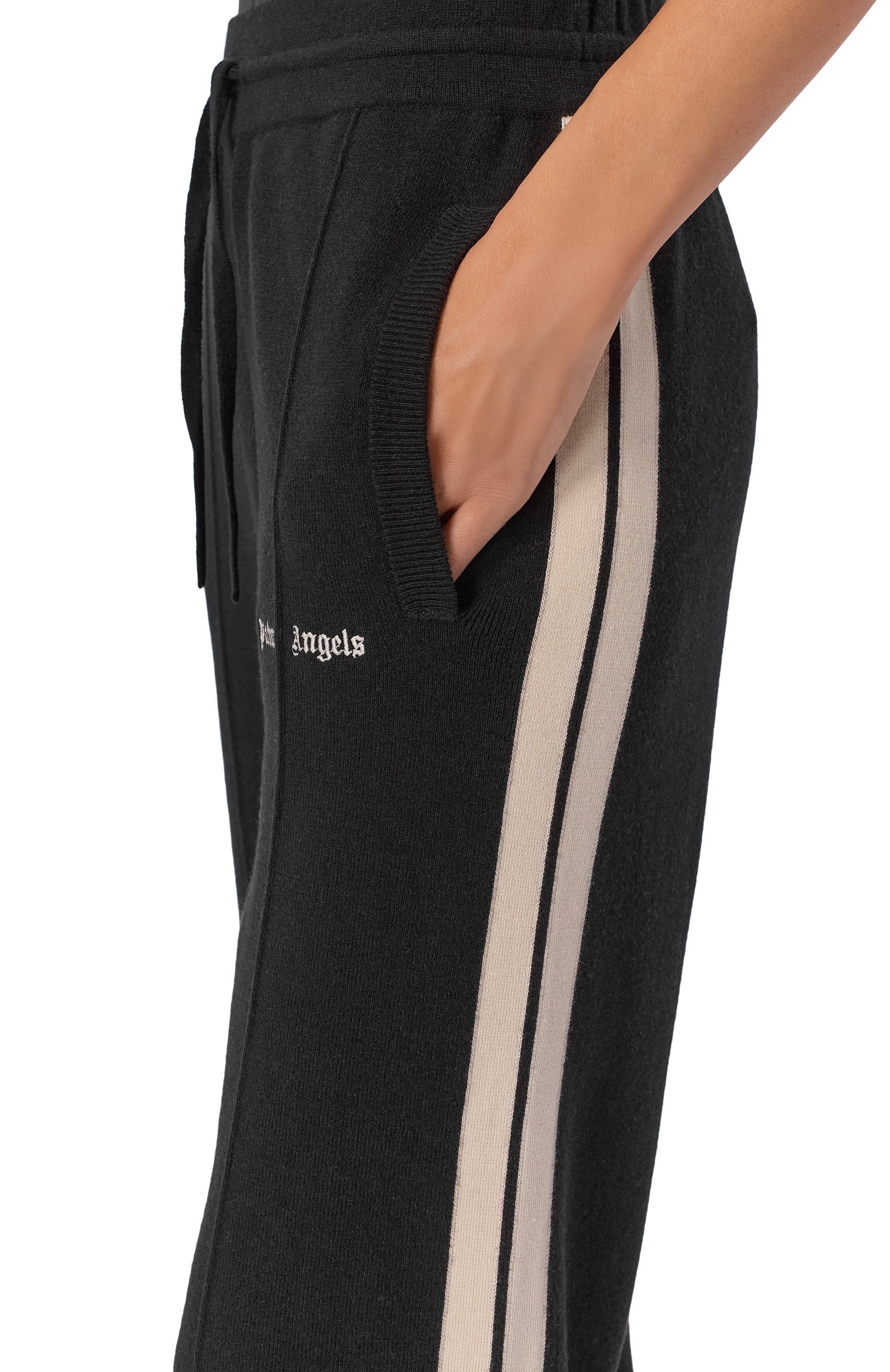 Брюки из шерсти и вискозы PALM ANGELS, арт. PWHG037F25KNI001, фото 5