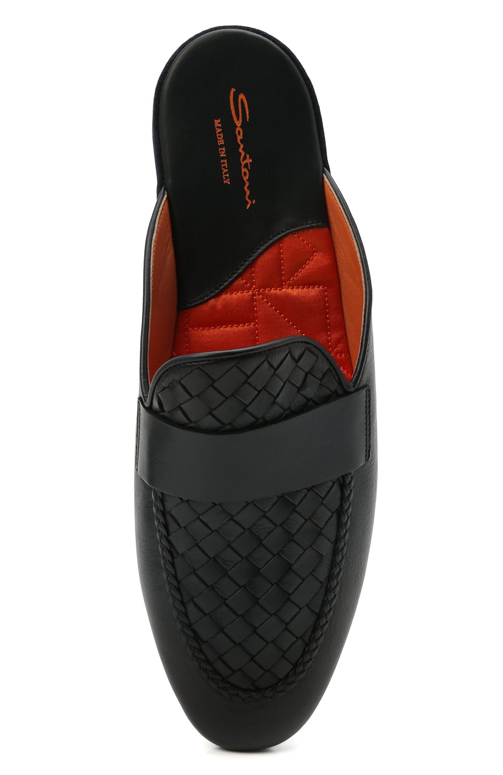 Кожаные домашние туфли SANTONI, арт. PMXXA2032XXX1CLBU42, фото 5
