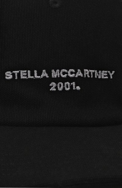 Хлопковая бейсболка STELLA MCCARTNEY черного цвета по цене 41250 руб., арт. 570194 WP0023, фото 4 Хлопковая бейсболка STELLA MCCARTNEY, арт. 570194 WP0023, фото 4