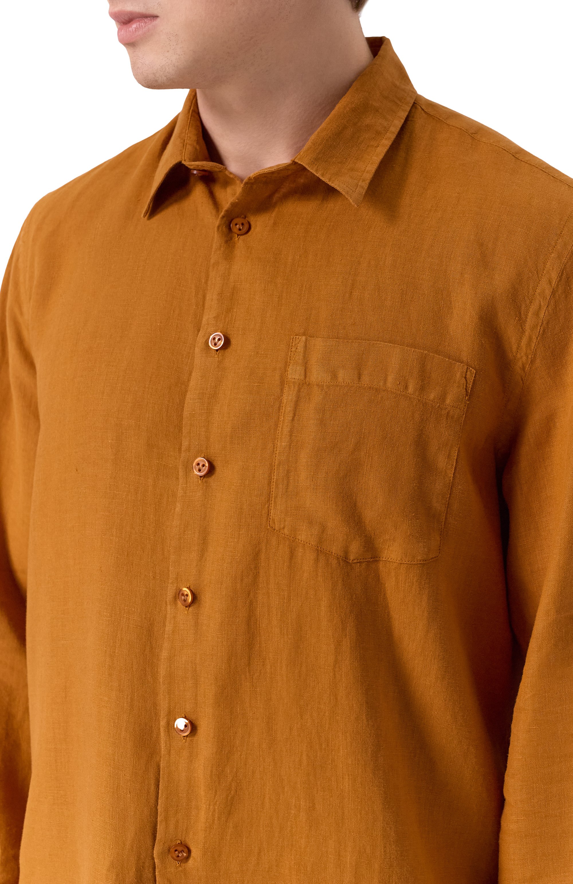 Льняная рубашка VILEBREQUIN, арт. CAR0UBIS/H9U10, фото 5