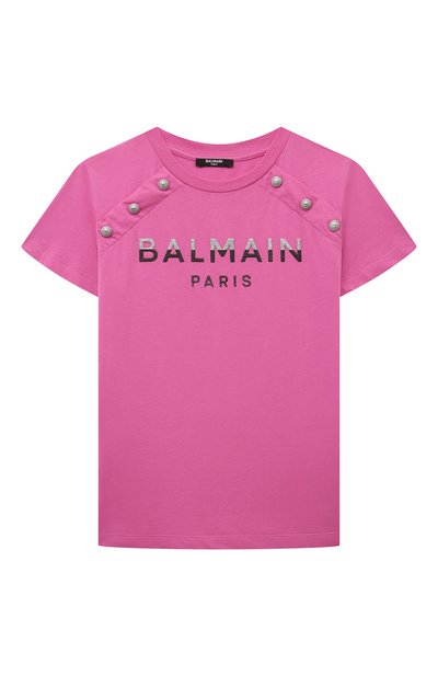 Хлопковая футболка BALMAIN, арт. BV8B11