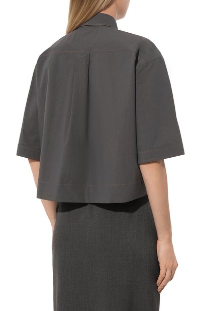 Хлопковая рубашка BRUNELLO CUCINELLI, арт. ML949B1348, фото 4