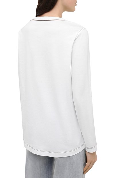 Хлопковый лонгслив BRUNELLO CUCINELLI, арт. M0045BR908, фото 4