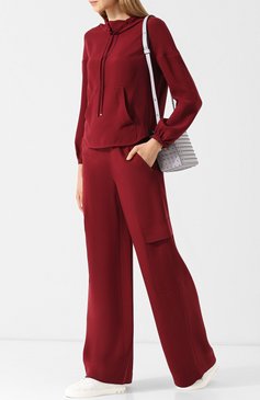 Однотонные шелковые брюки с накладными карманами LORO PIANA, арт. FAI1768, фото 2