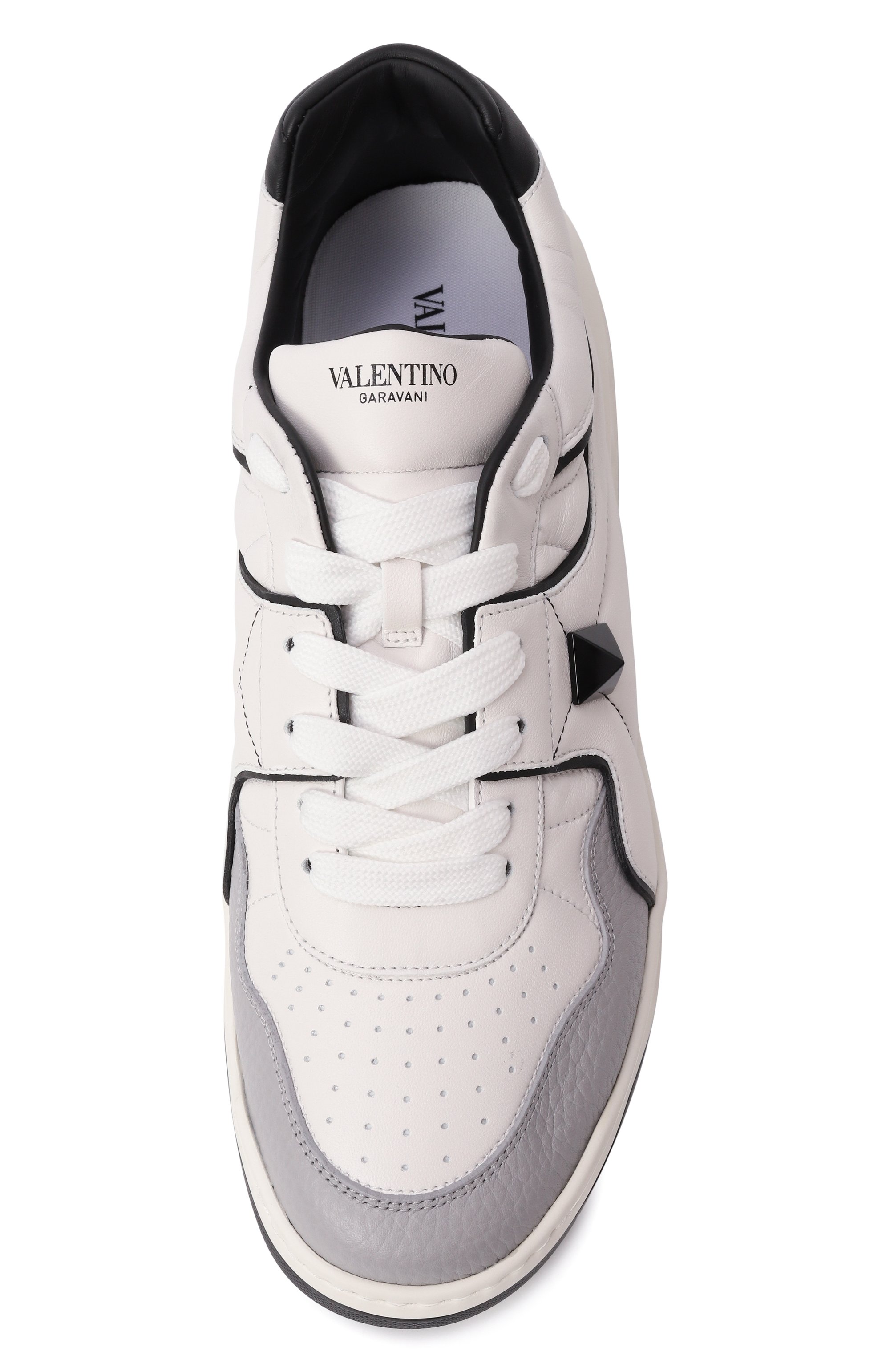 Кожаные кеды one stud VALENTINO, арт. 6Y2S0E71/NWN, фото 6