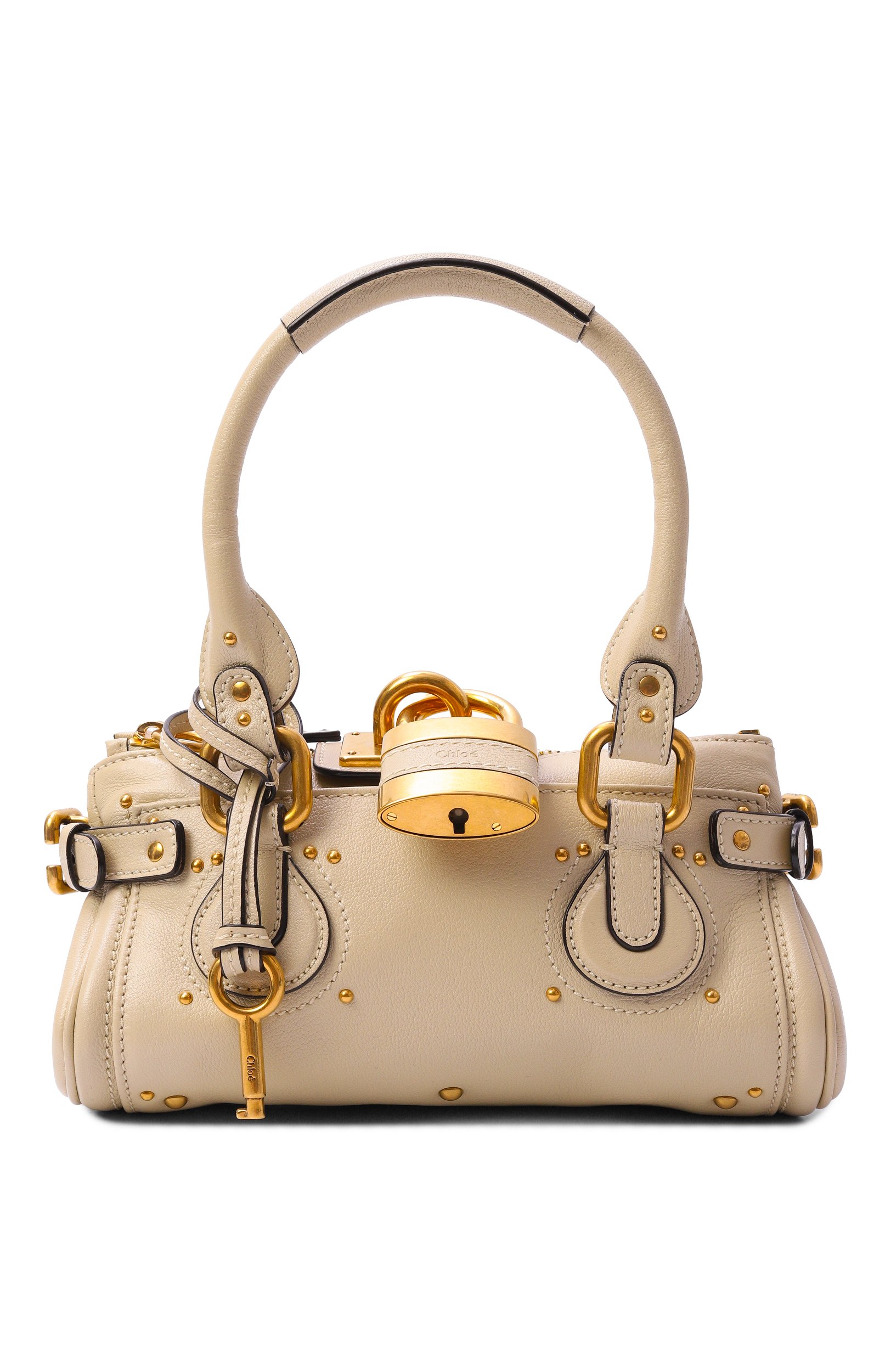 Сумка paddington small CHLOÉ кремового цвета по цене 284500 руб., арт. CH26SS805P75, фото 1 Сумка paddington small CHLOÉ, арт. CH26SS805P75, фото 1