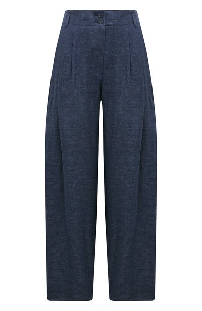 Женские брюки изо льна и вискозы EMPORIO ARMANI, арт. E3NP23/F2017