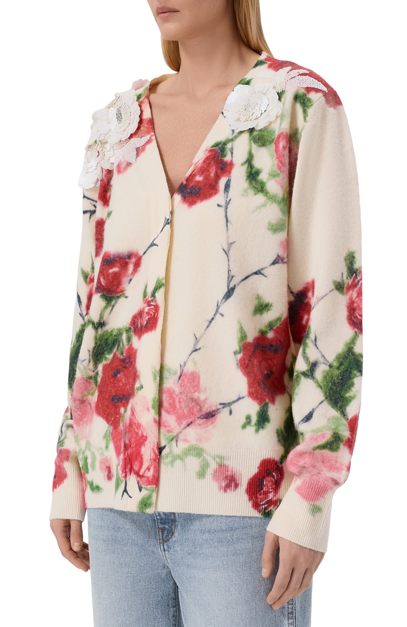 Кардиган из шерсти и кашемира BLUMARINE, арт. RF6199MAB38, фото 3