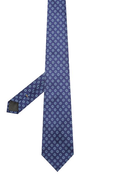 Шелковый галстук CANALI синего цвета по цене 12700 руб., арт. 18/HJ02564, фото 2 Шелковый галстук CANALI, арт. 18/HJ02564, фото 2