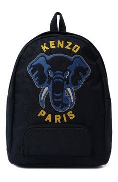 Детская рюкзак KENZO темно-синего цвета, арт. K60384/6-12 | Фото 1 (Материал: Текстиль; Материал сплава: Проставлено; Нос: Не проставлено)