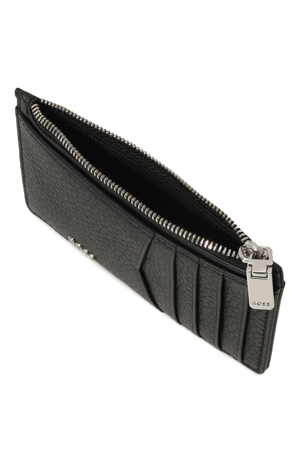 Кожаный футляр для кредитных карт BOSS черного цвета по цене 18000 руб., арт. 50529518, фото 3 Кожаный футляр для кредитных карт BOSS, арт. 50529518, фото 3