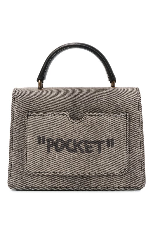 Сумка Jitney Quote baby Off-White 0WNP063F25DEN001 Серый  0WNP063F25DEN001 Фото 6