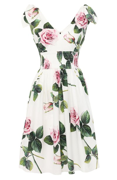 Женское хлопковое платье DOLCE & GABBANA, арт. F6I0AT/HS5FZ