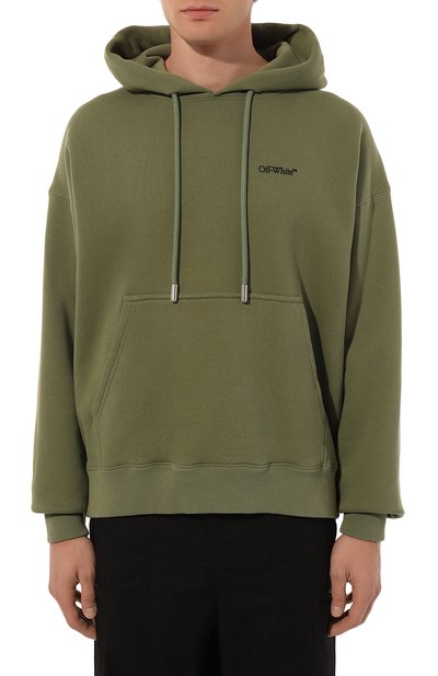 Хлопковое худи OFF-WHITE, арт. 0MBB085F24FLE009, фото 3
