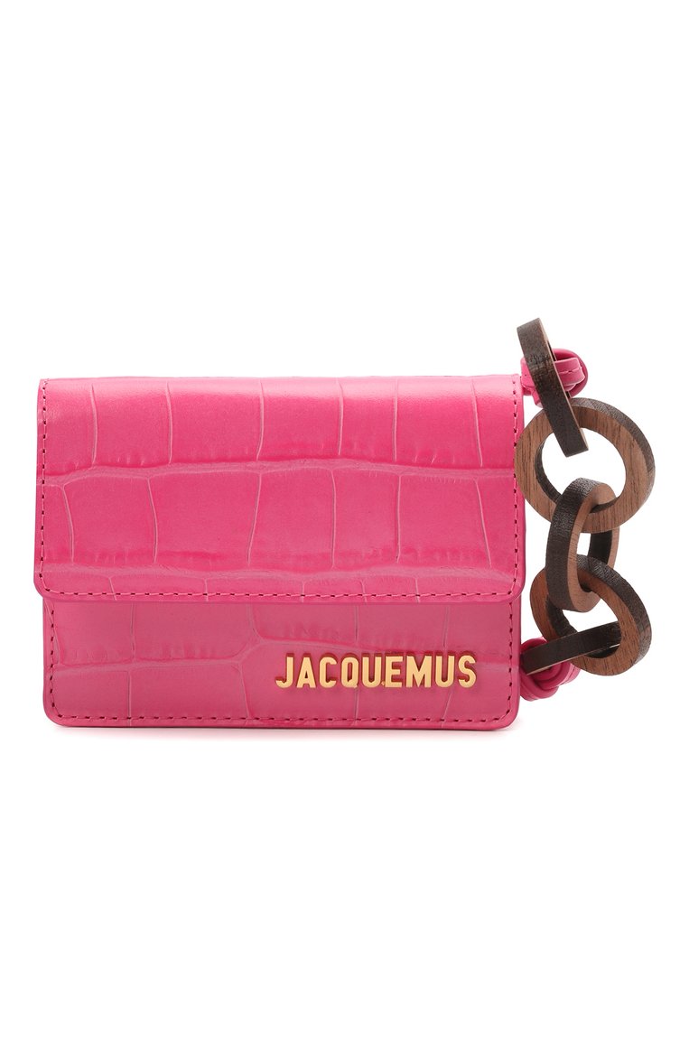 Женская сумка le riviera JACQUEMUS розового цвета, арт. 211SL03/311450 | Фото 6 (Размер: mini; Ремень/цепочка: На ремешке; Сумки-технические: Сумки через плечо; Материал: Натуральная кожа; Материал сплава: Проставлено; Драгоценные камни: Проставлено)