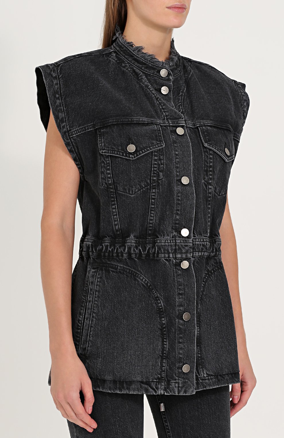 Джинсовый приталенный жилет RACHEL COMEY, арт. 47-700 DENIM, фото 3