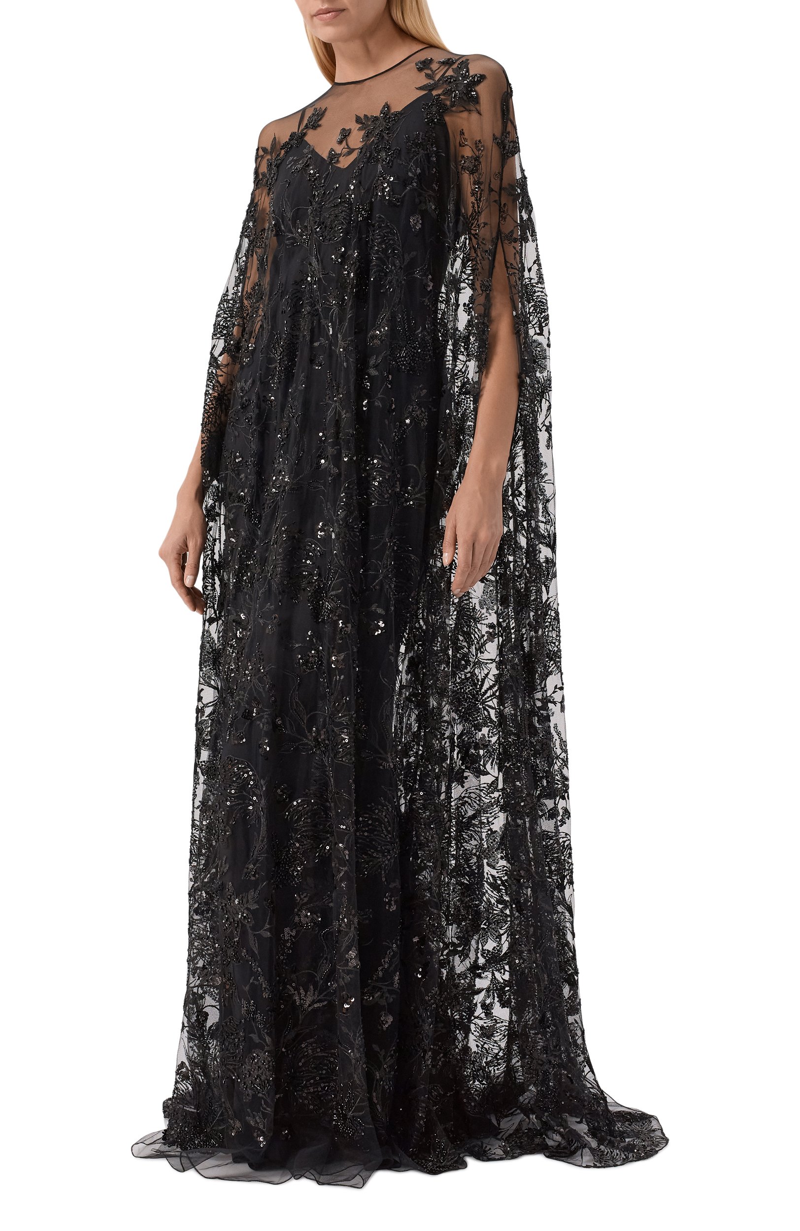 Платье с отделкой пайетками и бисером ZUHAIR MURAD, арт. PKA26036/TUEM024, фото 2