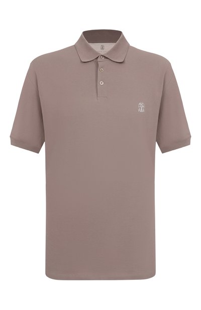 Мужское хлопковое поло BRUNELLO CUCINELLI, арт. ME8548788