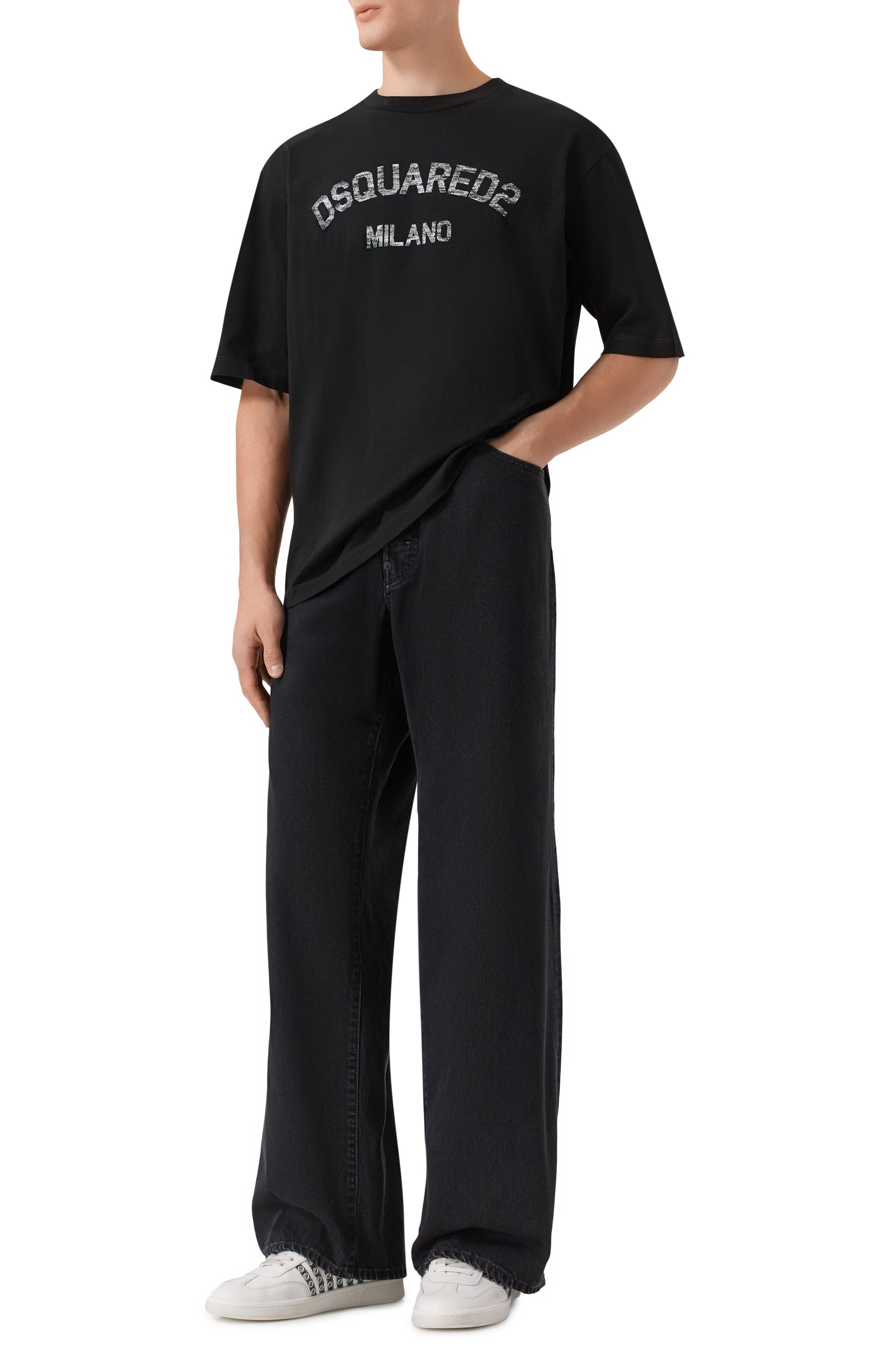 Хлопковая футболка DSQUARED2, арт. S74GD1476/D20020, фото 2