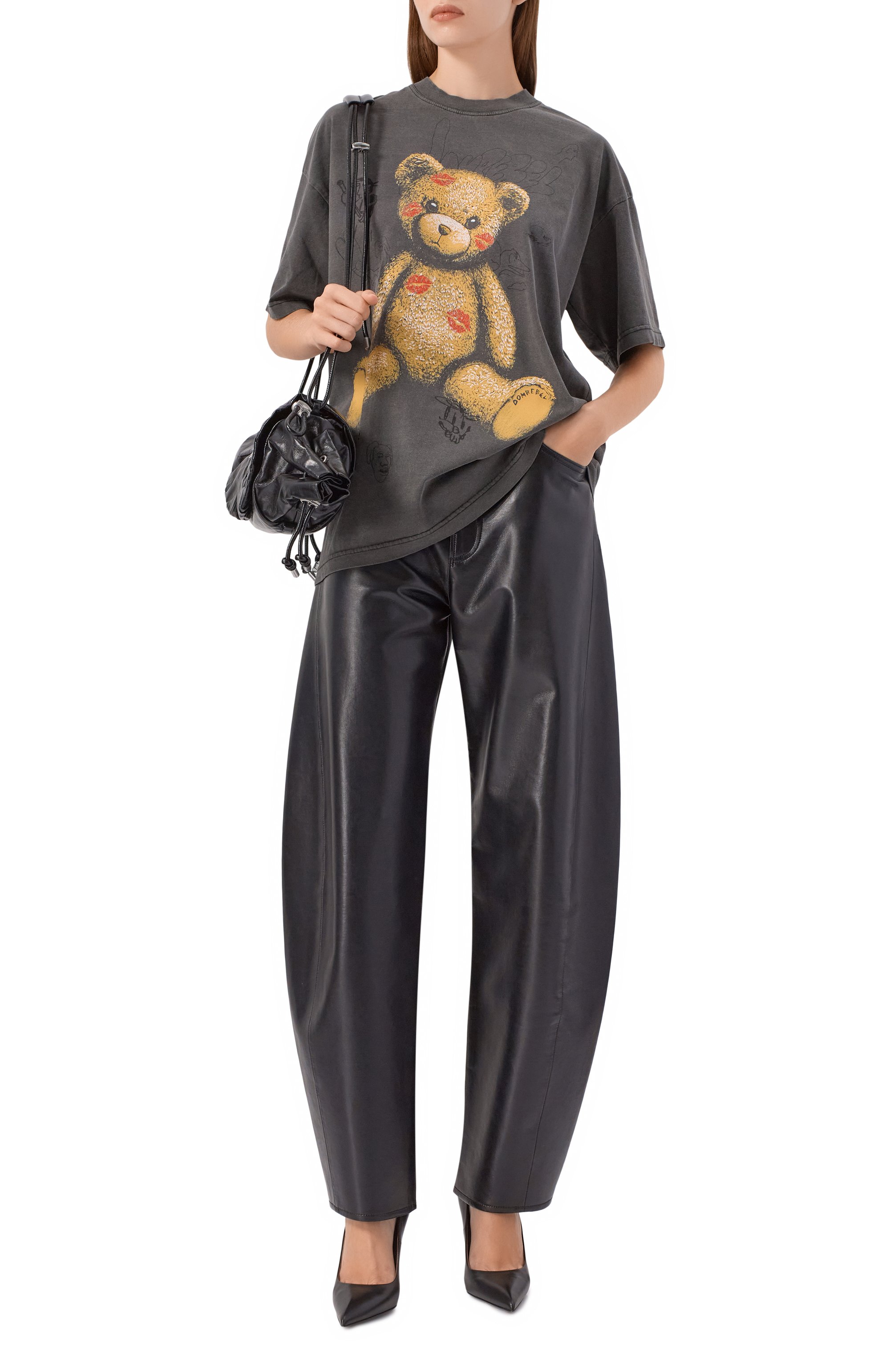 Хлопковая футболка DOMREBEL, арт. BIG KISS T-SHIRT, фото 2