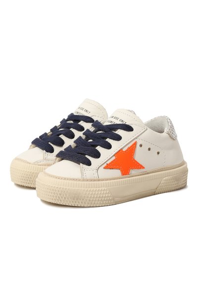 Кожаные кеды may GOLDEN GOOSE DELUXE BRAND, арт. GJF00112.F003299, фото 1