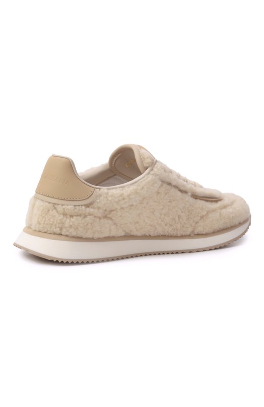 Кроссовки из овчины DG Cushion Dolce & Gabbana CK2288/AI988 Кремовый  CK2288/AI988 Фото 5
