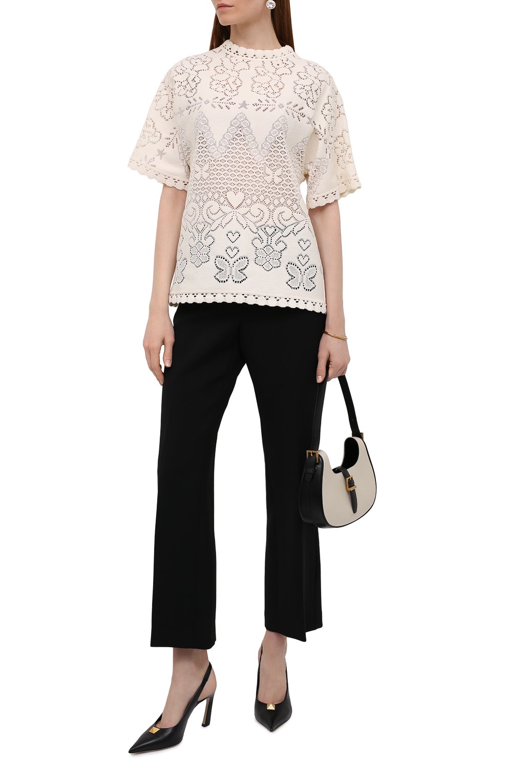 Хлопковый топ VALENTINO, арт. XB3AE6S56U6, фото 2