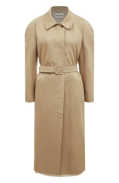 Хлопковый тренч MIU MIU, арт. MS1893-1UPX-F0065, фото 1