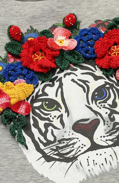 Свитшот с принтом и декором GUCCI, арт. 457687/X5M89, фото 3