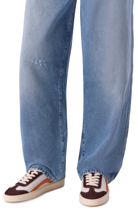 Кожаные кеды Rider Dsquared2 SNM0462/23808550 Белый  SNM0462/23808550 Фото 3