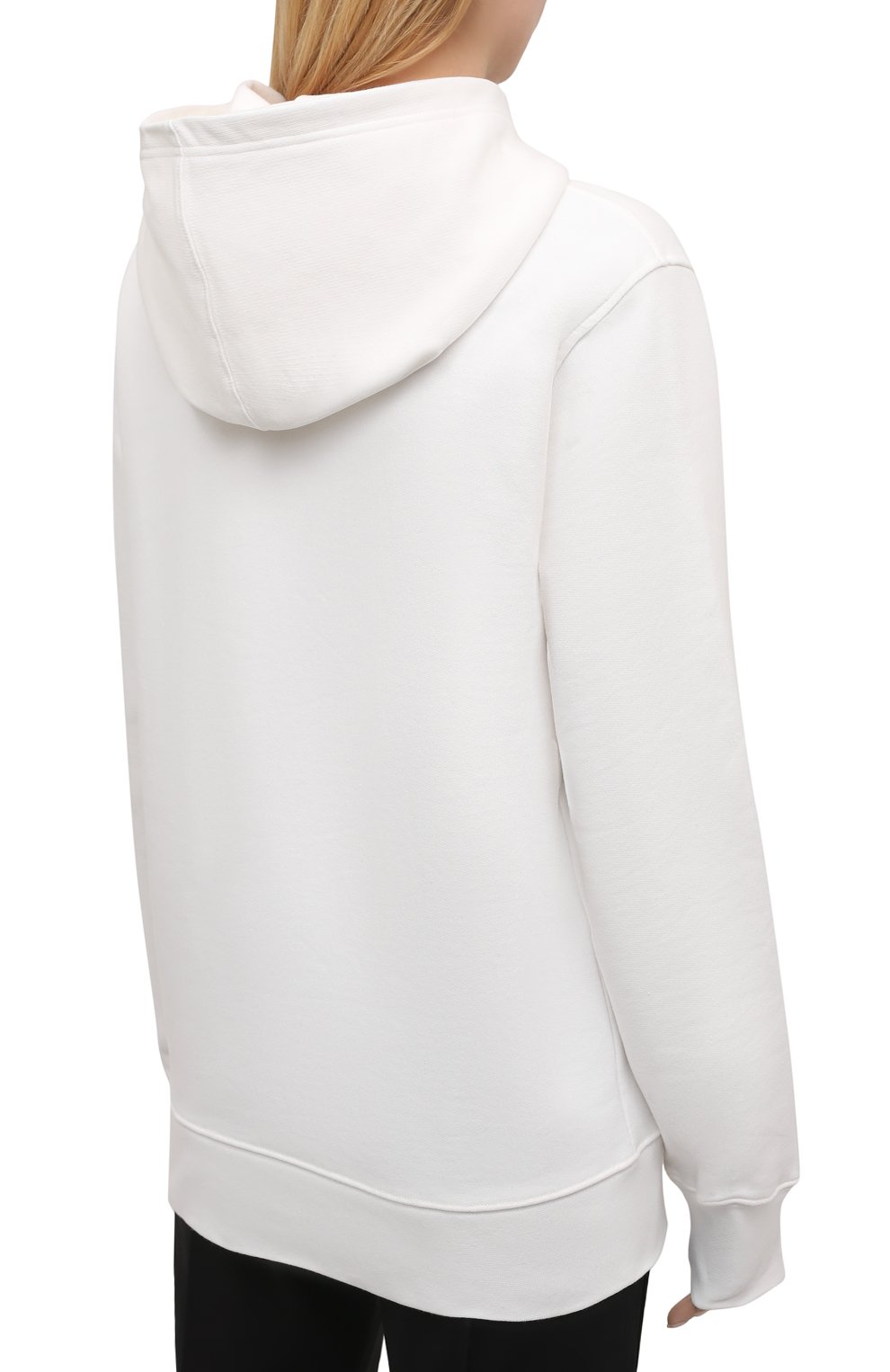 Хлопковое худи Y-3 белого цвета по цене 18950 руб., арт. GV6054/W, фото 4 Хлопковое худи Y-3, арт. GV6054/W, фото 4