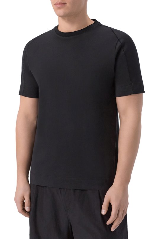 Хлопковая футболка Transit CFUTRC1360 Чёрный  CFUTRC1360 Фото 3