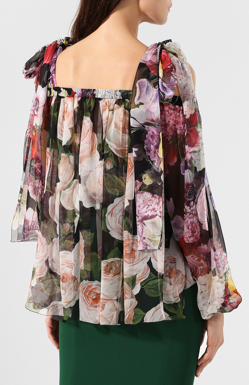 Шелковая блузка DOLCE & GABBANA, арт. F73G6T/HS10E, фото 4