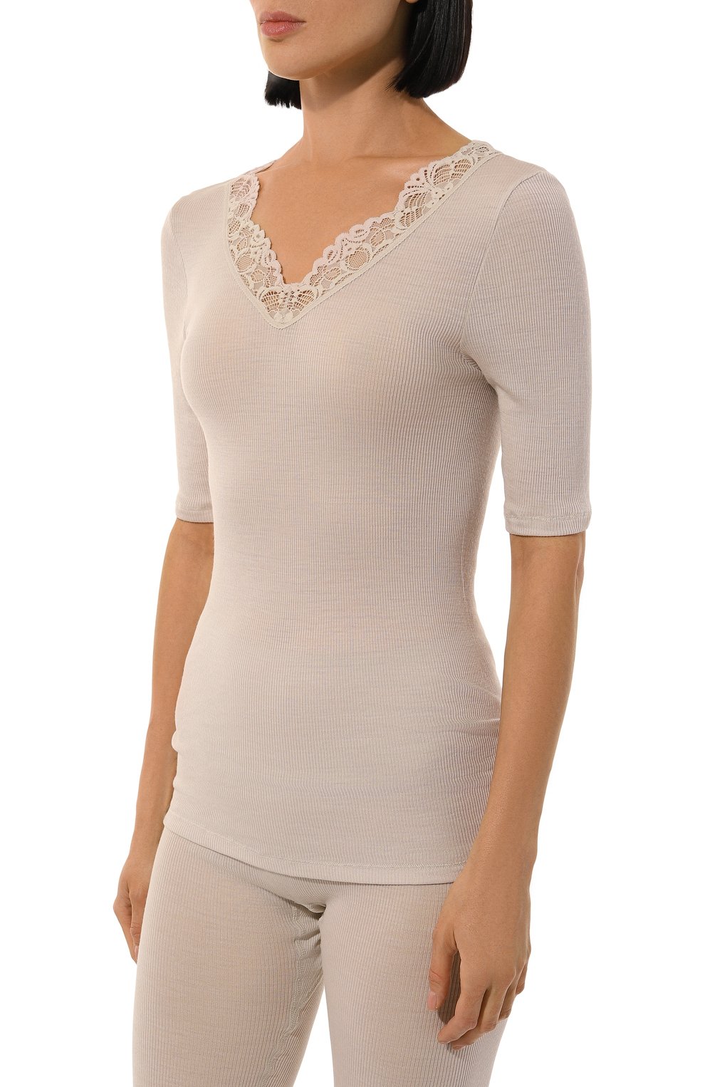 Футболка из шерсти и шелка HANRO, арт. 070913, фото 3