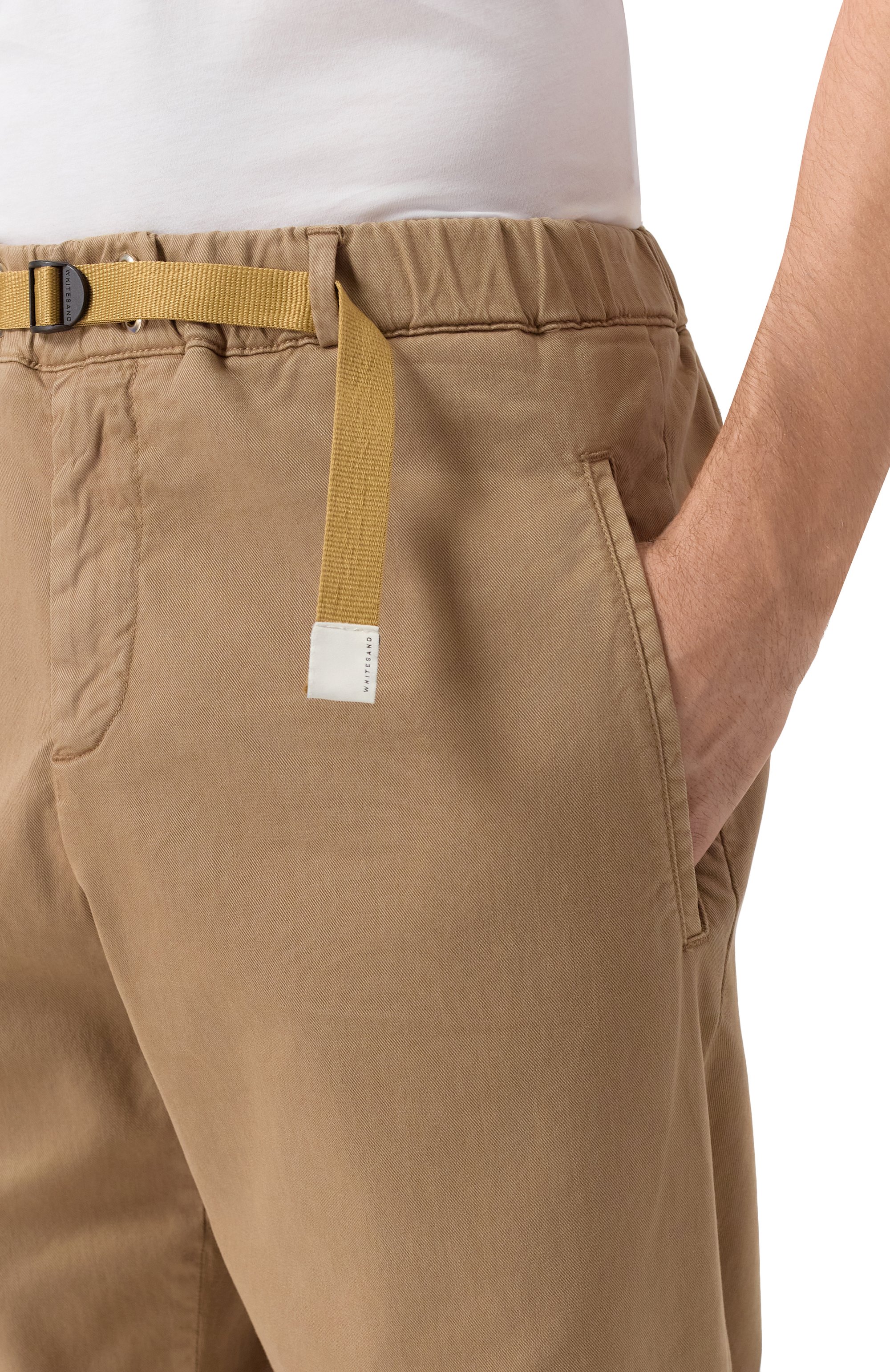 Брюки WHITE SAND бежевого цвета по цене 27550 руб., арт. 25WSU68/273, фото 5 Брюки WHITE SAND, арт. 25WSU68/273, фото 5