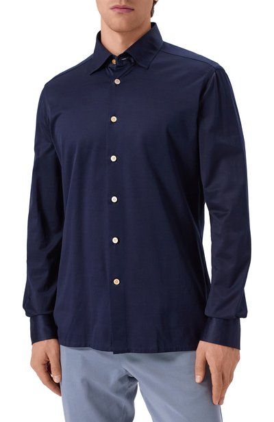 Хлопковая рубашка KITON, арт. UMCNERH0923416, фото 4