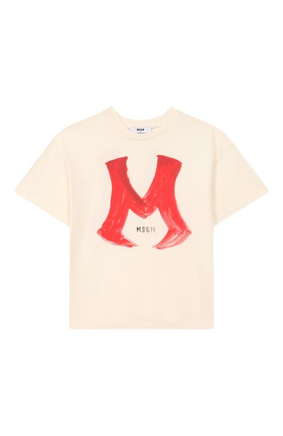 Хлопковая футболка MSGM KIDS, арт. F6MSJBTH273