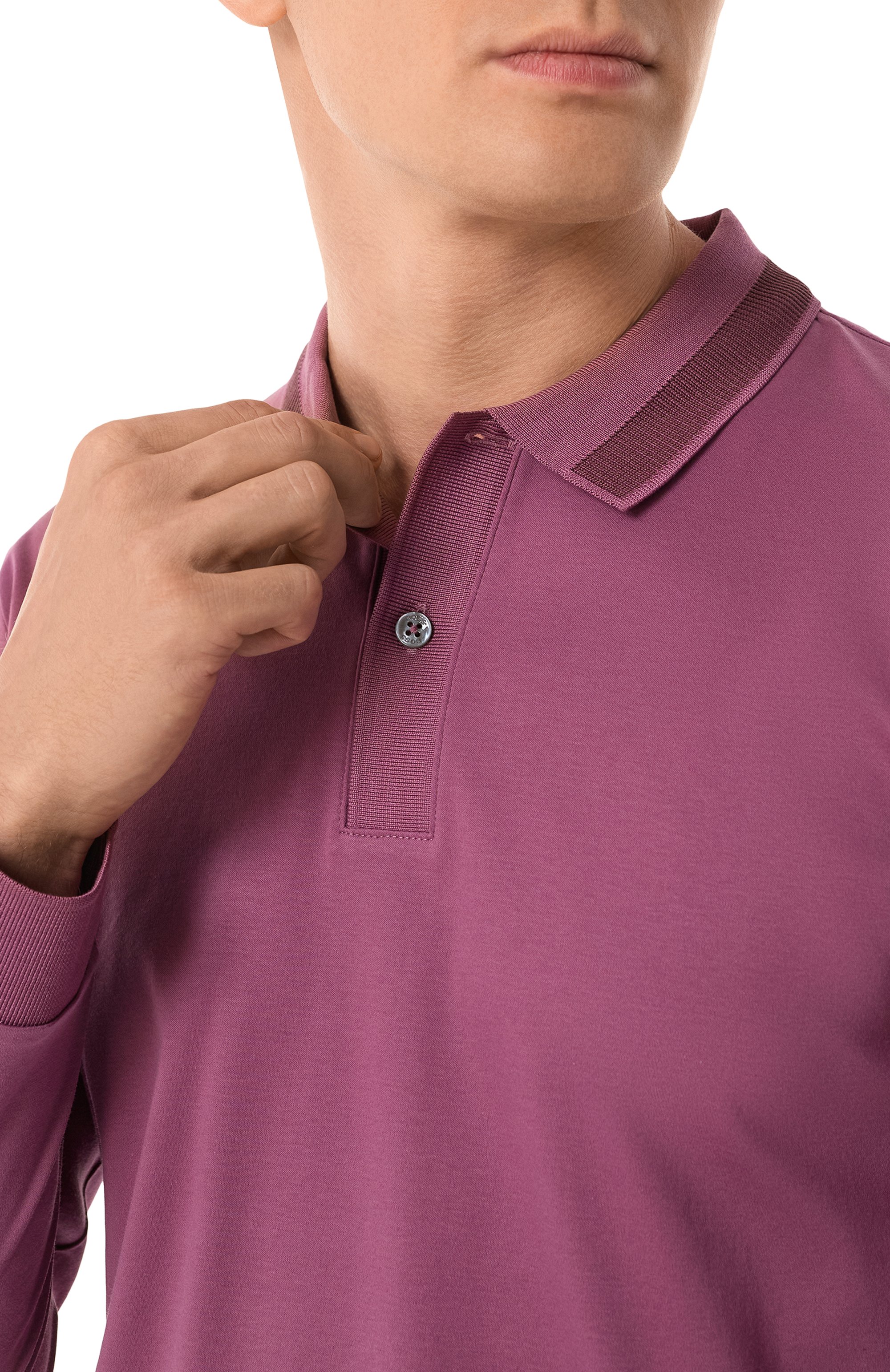 Хлопковое поло BOSS, арт. 50531787, фото 5