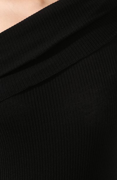 Шерстяной топ RICK OWENS черного цвета по цене 44200 руб., арт. RP20S1625/RIBM, фото 5 Шерстяной топ RICK OWENS, арт. RP20S1625/RIBM, фото 5