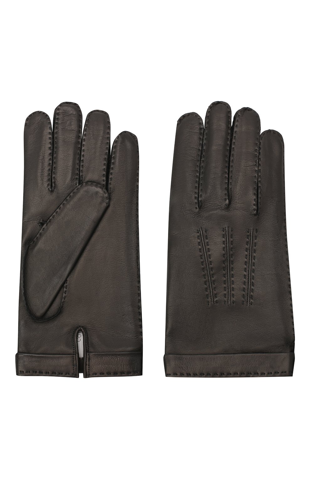 Кожаные перчатки CORTIGIANI черного цвета по цене 19850 руб., арт. 911155/0000, фото 2 Кожаные перчатки CORTIGIANI, арт. 911155/0000, фото 2