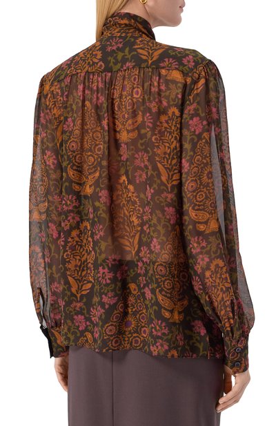 Шелковая блузка GIAMBATTISTA VALLI, арт. 25FWSVCA1C10/96PRI, фото 4