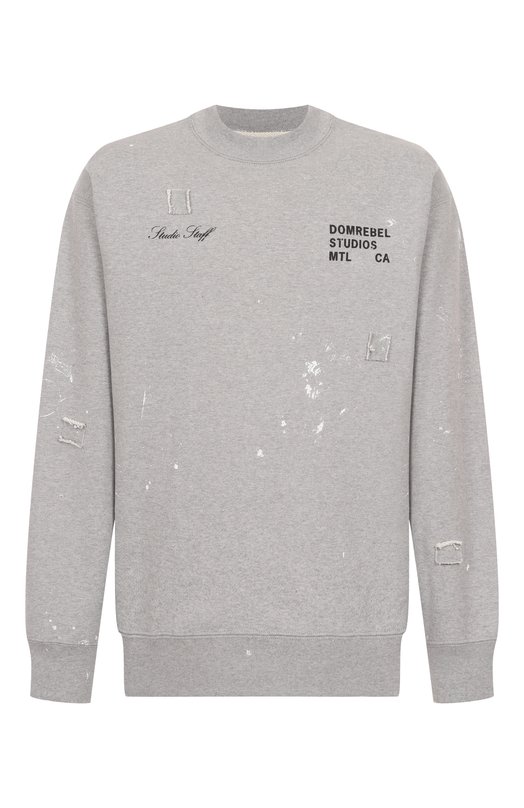 Хлопковый свитшот DOMREBEL M STAFF SWEATSHIRT Серый M STAFF SWEATSHIRT