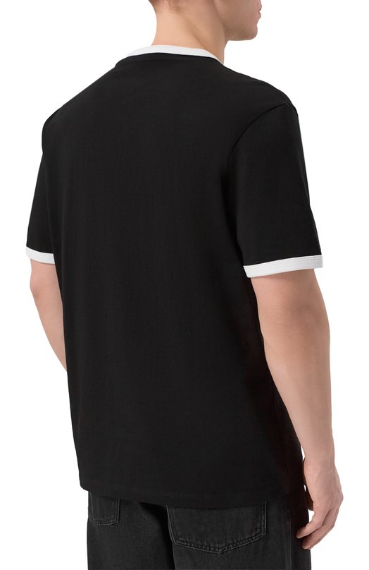 Хлопковая футболка HUGO 50556545 Чёрный  50556545 Фото 4