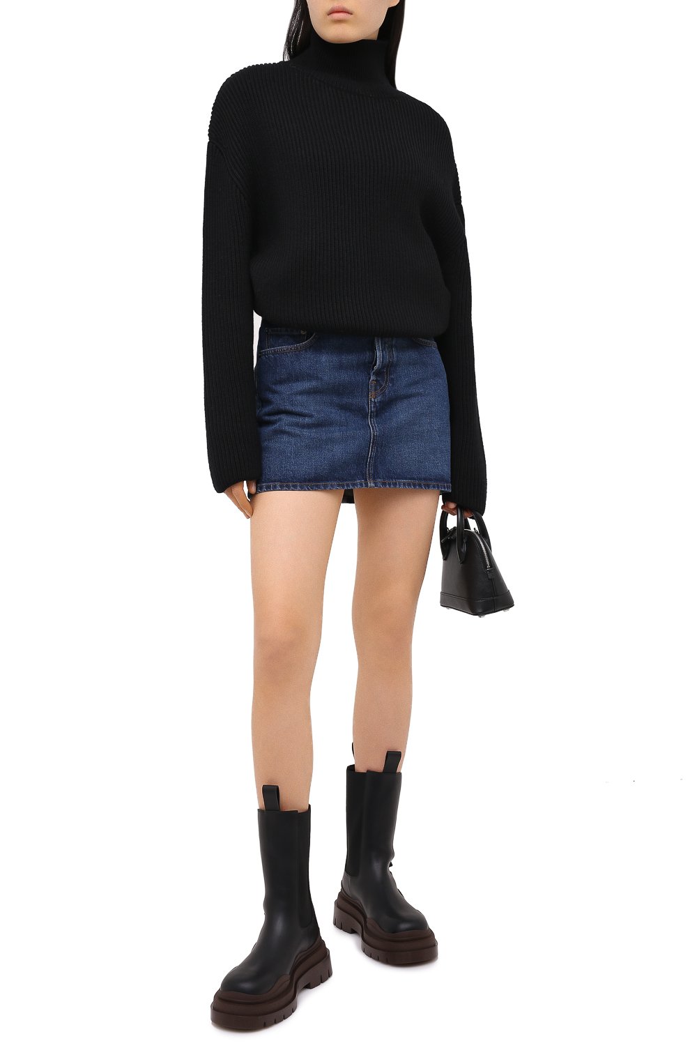 Джинсовая юбка BALENCIAGA синего цвета по цене 44900 руб., арт. 626000/TDW14, фото 3 Джинсовая юбка BALENCIAGA, арт. 626000/TDW14, фото 3