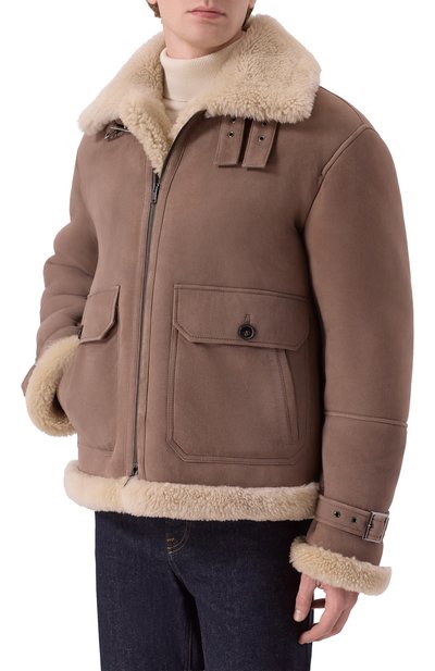 Дубленка из овчины MVST коричневого цвета по цене 525000 руб., арт. M25.1MM.0003/PELULUNG0, фото 3 Дубленка из овчины MVST, арт. M25.1MM.0003/PELULUNG0, фото 3